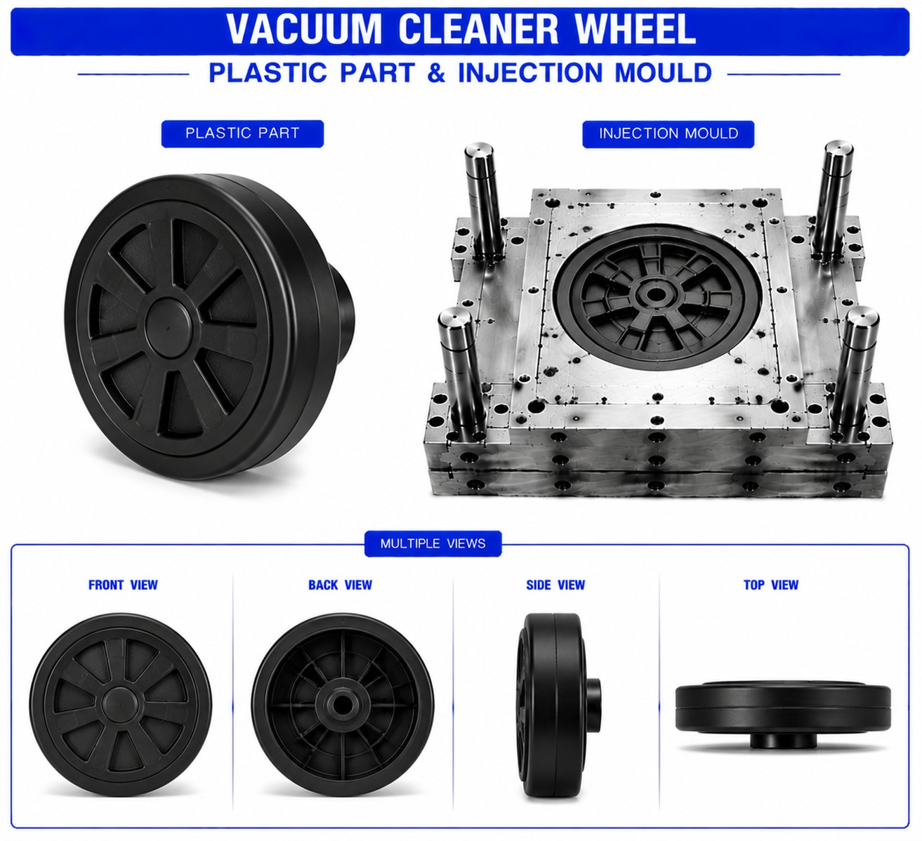 Vacuum Cleaner Plastic Wheel
